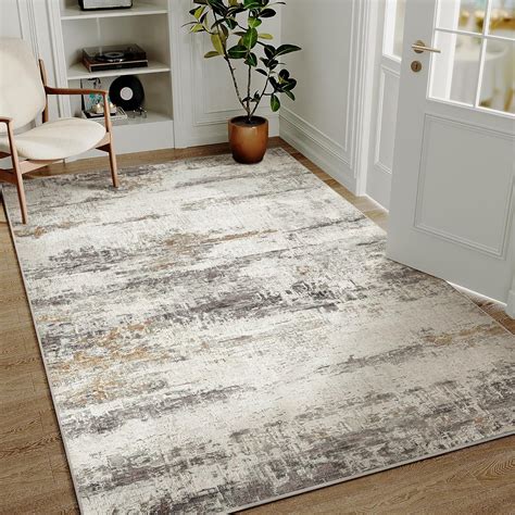 Amazon.com: PureCozy 4x6 Area Rug Entrance Office Washable Abstract ...
