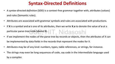 Image result for Syntax-Directed Definition