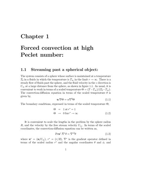 Chap6 - Advanced Transport Phenomena 6 - Chapter 1 Forced convection at ...