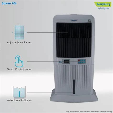 Symphony Storm 70i Desert Air Cooler (70L, Grey) – Kitchen Brand Store