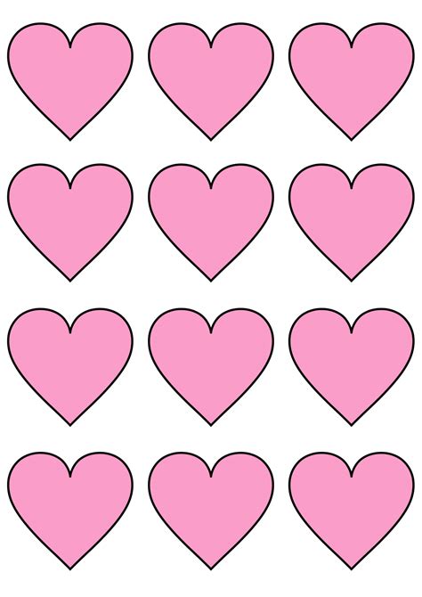 12 Free Printable Heart Templates Cut Outs