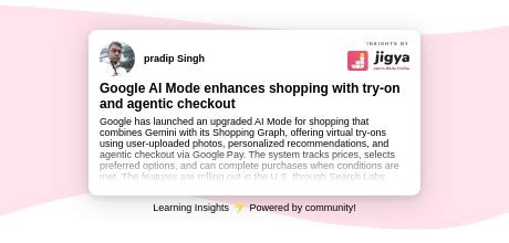 Google AI Mode enhances shopping with try-on and agentic checkout