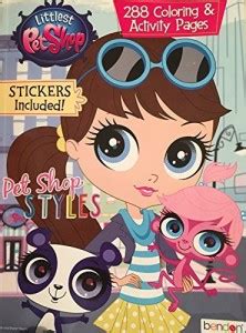 Littlest Pet Shop 288 Coloring & Activity Pages Stickers - 288 Coloring ...