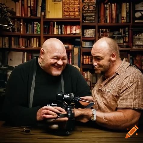 Dudesy podcast with Will Sasso and Chad Kultgen on Craiyon