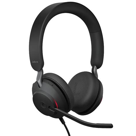 Jabra Evolve2 40 MS Wired On Ear Headphones, USB-C, Stereo, Black ...