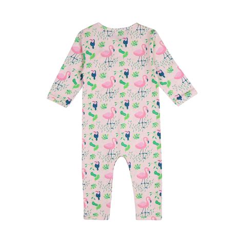 Buy Full Sleeves Baby Rompers Online | Flamingo Forest Print | – Ola! Otter