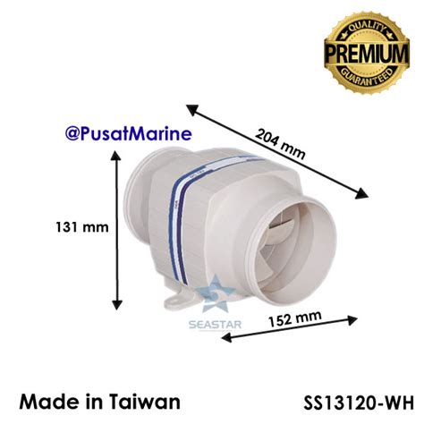 Kipas Hexos In-Line Blower 13120-WH – Pusat Marine