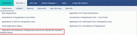 Extension of GST Registration Period for Casual / Non Resident Taxable ...