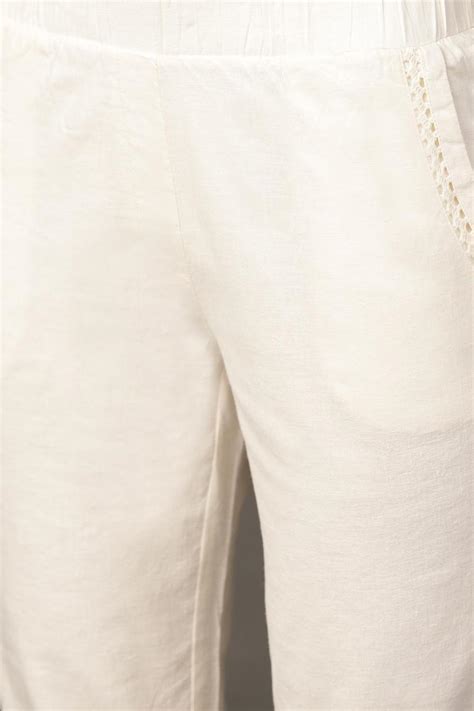 Off White Skin Capris – Lakshita