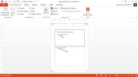 Image result for Notes Master PowerPoint