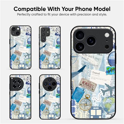 Travel Collage Glass Case – Qrioh.com