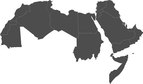 File - Arab World - Svg - Arab World Map Vector - Free Transparent PNG Download - PNGkey