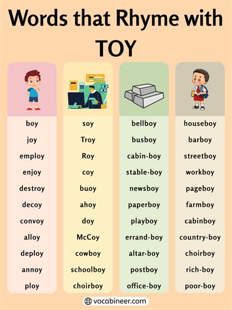 731 Joyful Rhymes with Toy for Poems