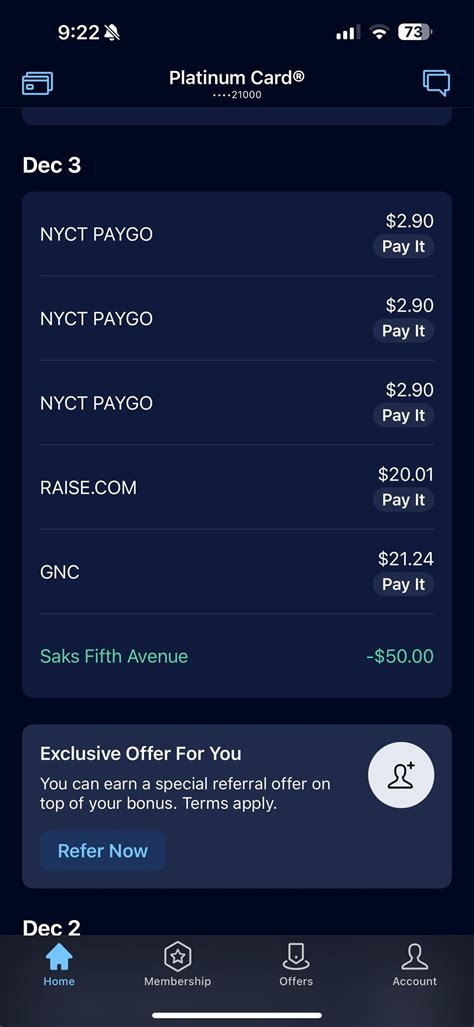 Amex Platinum Saks Credit with Apple Pay - don’t let the rep fool you ...