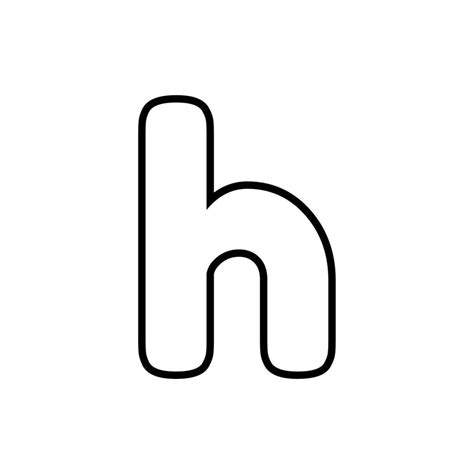 Letter H Outline Printable - Free Printable Templates