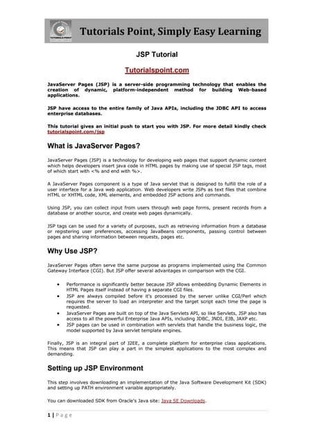 JSP Full Tutorial 的图像结果