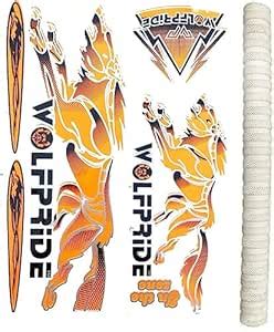 Buy WOLF PRIDE IN THE ZONE ORANGE/WHITE CRICKET BAT STICKER PACK ...