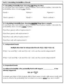 Image result for Probability Study Guide