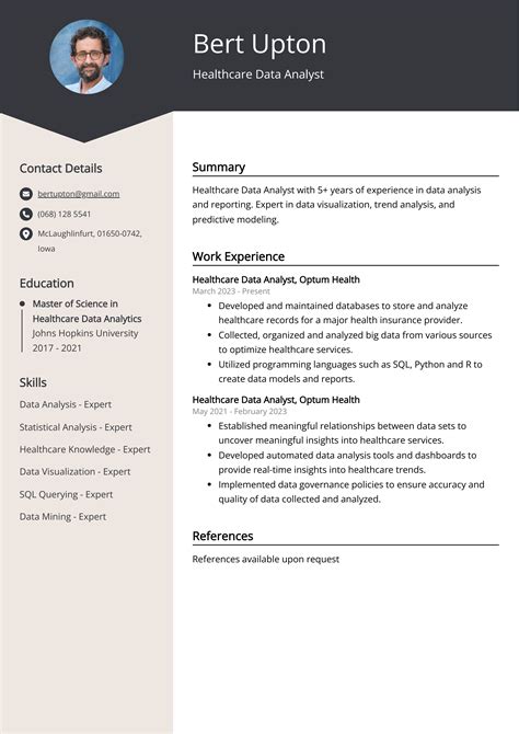 Healthcare Data Analyst Resume: Sample & Guide (Entry Level & Senior Jobs)