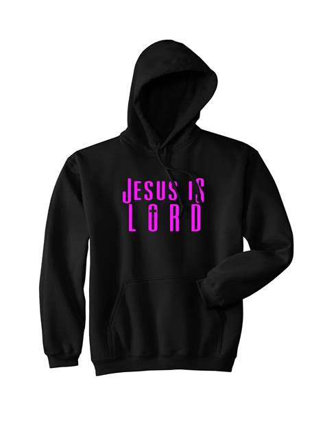 Jesus Is Lord Christian Hooded Sweatshirt - kjvprepper