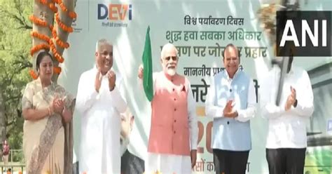 Delhi: PM Modi flags off 200 electric buses on World Environment Day