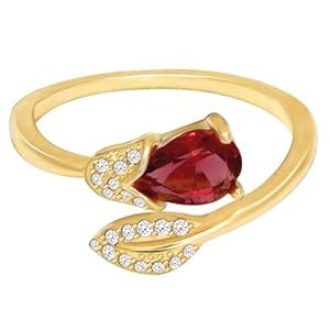 GIVA 925 Silver Wine Twirling Petal Ring, Adjustable | Gifts for ...