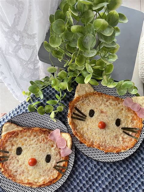 Hello kitty pizza | Cute pizza, Yummy food, Food