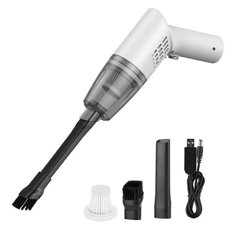 Aspiradora de mano inalámbrica con potente succión, recargable por USB ...