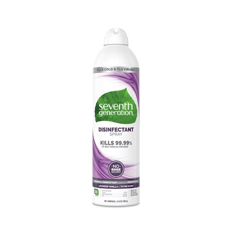 Seventh Generation Disinfectant Spray, Lavender Vanilla & Thyme Scent ...