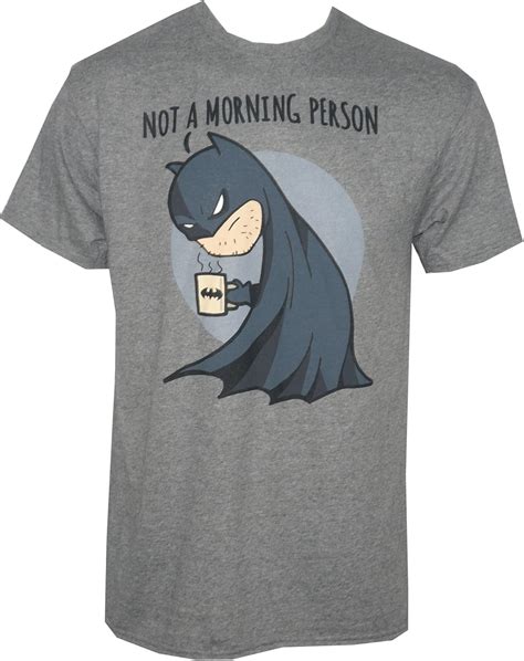 Buy Not A Morning Person Batman T-Shirt Grey at Ubuy India