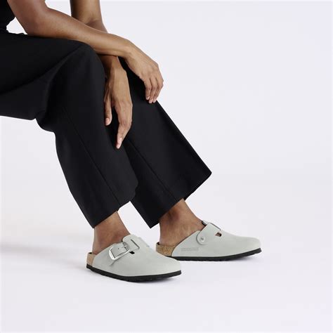 Boston Big Buckle Piel nubuc Pure Sage | BIRKENSTOCK