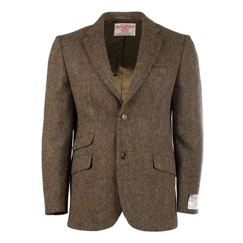 Men's Harris Tweed Harris Jacket Brown Herringbone | Tweed men, Tweed ...