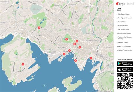 Oslo Map With Attractions Best Things To Do In Oslo For Design And