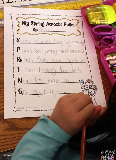 Teach How to Write Acrostic Poems this Spring & Add Color to Your ...