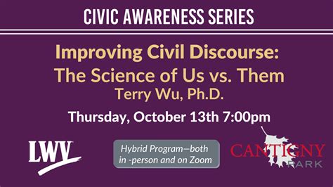 Civic Awareness Series: Improving Civil Discourse - The Science of Us ...