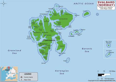 Svalbard Map | HD Map of the Svalbard