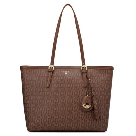 Medium Monogram Leather Tote - Date – Da Milano