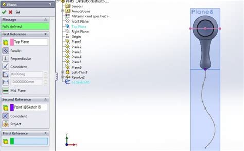 SolidWorks Loft Using Multi Plane 的图像结果