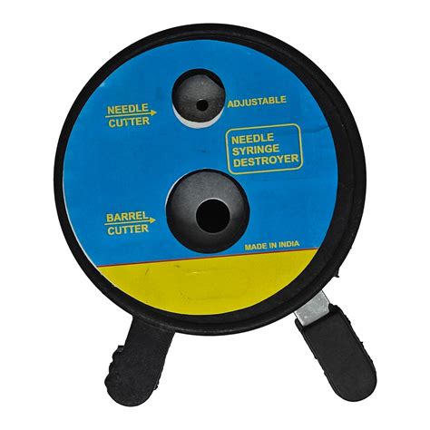 Sahyog Wellness Stainless Steel Manual Needle Cutter & Syringe Destroy