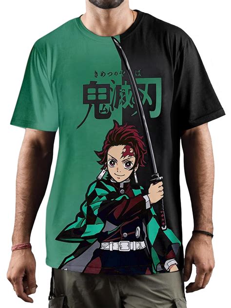 Buy GUSTAVE® T Shirt for Men Anime Demons Slayers T-Shirts for Men ...