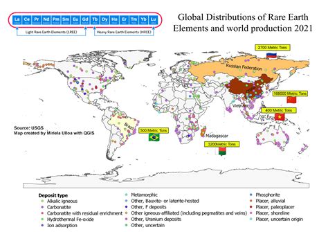 Global distribution of Rare Earths | Spatialnode
