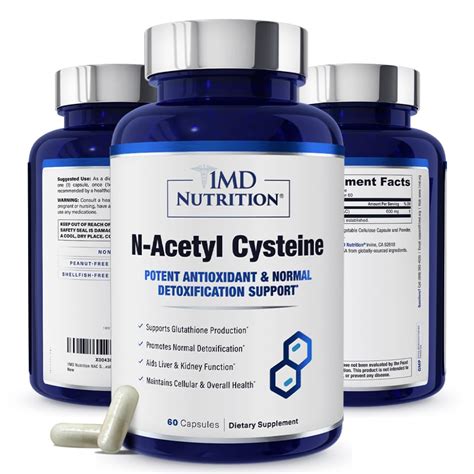 Buy 1MD tion NAC Supplement N-Acetyl Cysteine - NAC 600 mg ...