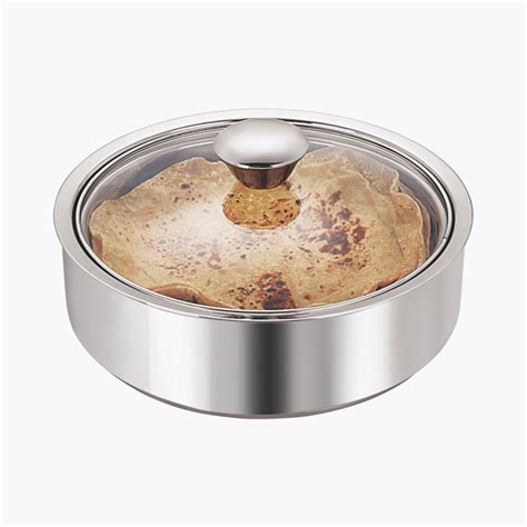 Buy BOROSIL ROTI Server with Lid - 2.5L from Borosil at just INR 1295.0