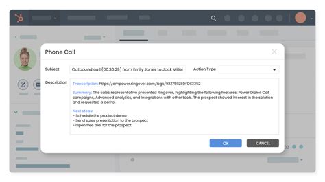 HubSpot Phone Call Transcript 的图像结果