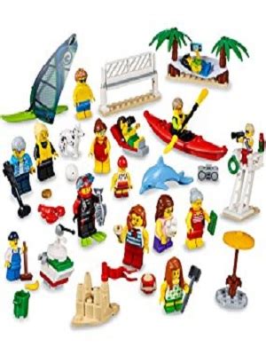LEGO Kid's City Town People Pack Fun at The Beach Building Blocks ...
