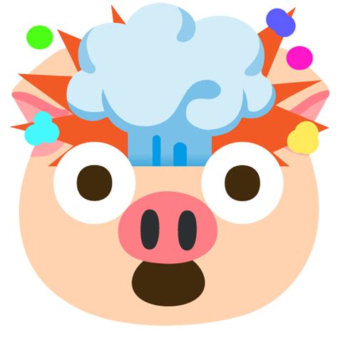 Image result for Pig Head Exploding Emoji