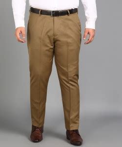 METRONAUT PLUS Plus Size Slim Fit Men Khaki Trousers - Buy METRONAUT ...