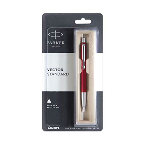 Parker Vector Standard Chrome Gold Trim Ball Pen - Blue Ink, Pack Of 1 ...