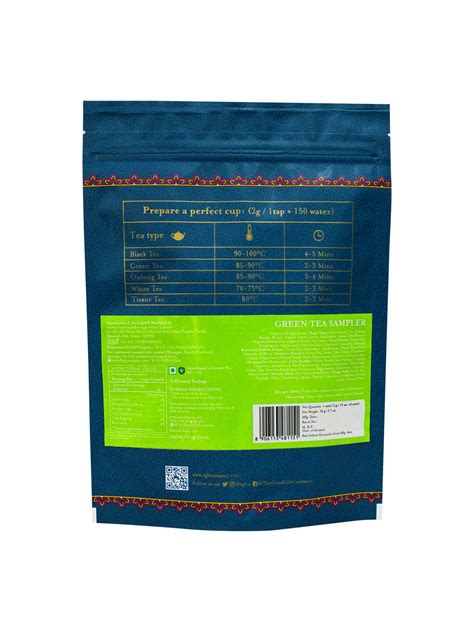 Buy | Premium Online | Green Tea Sampler Box - 10 Tea Bags Box Green ...
