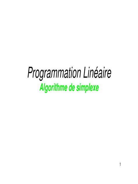 Image result for Programmation Lineaire Simplexe